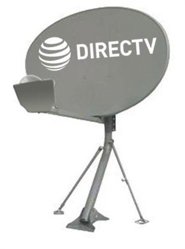 Antenna Pipe and Cable New Directv 26" Satellite Dish Full Kit w/ Dual LNBF